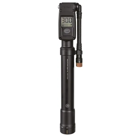 Pompe à pied VTT double étage digitale - Précision de gonflage assurée - TOPEAK