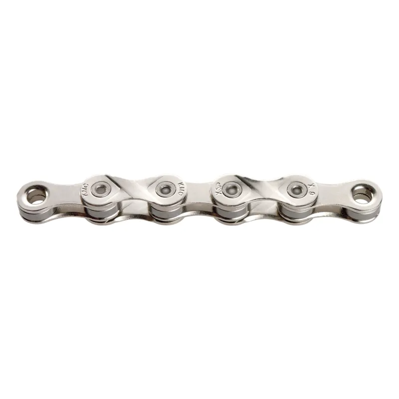 Chaine velo 9 vitesses argentee - Finition nickelee anti-corrosion - KMC