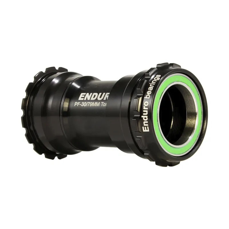 Boîtier de pédalier BBright vers DUB inox noir - Rotation fluide durable - ENDURO BEARINGS