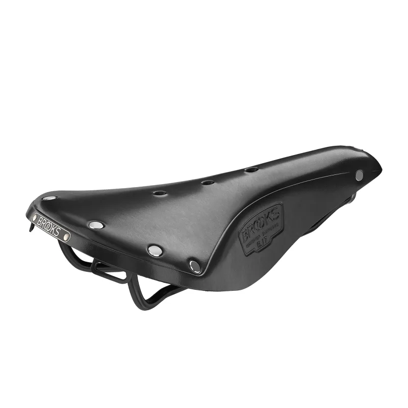 Selle vélo en cuir naturel noir - Confort longue distance cycliste - BROOKS