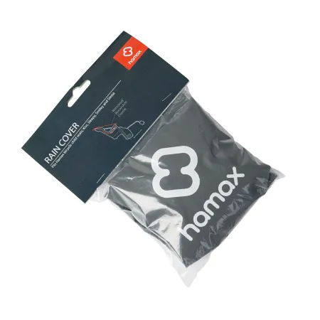 Housse de pluie siège vélo enfant - Protection grise imperméable - HAMAX