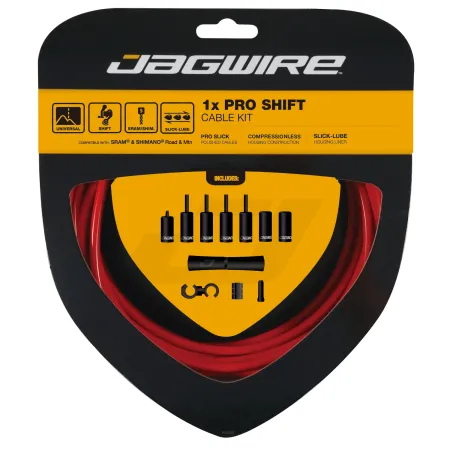 Kit de câble de dérailleur vélo mono-plateau - Passage de vitesses fluide - JAGWIRE