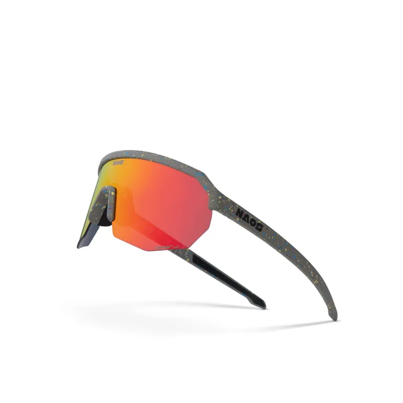 Lunettes de vélo Helbo motif funfetti - Protection solaire confort cycliste - NAOS
