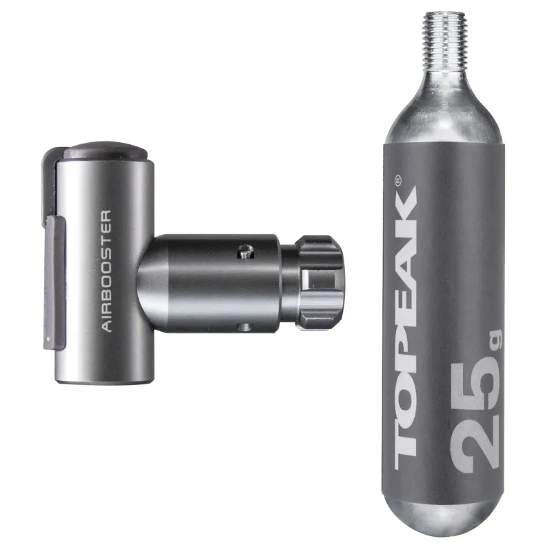 Cartouche CO2 gonflage vélo 25g - Réparation crevaison rapide - TOPEAK