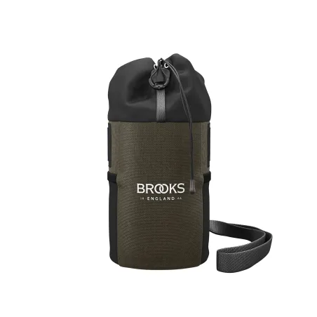 Pochette de guidon vélo 1,2L verte - Accès facile en roulant - BROOKS