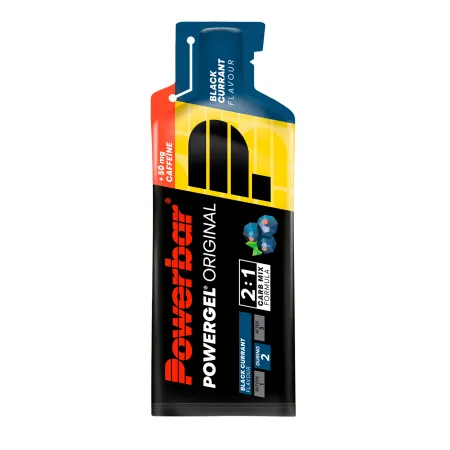 Gel energetique cyclisme cassis cafeine - Coup de boost rapide boite de 24 - POWERBAR
