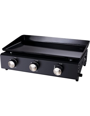 Plancha gaz 3 bruleurs refroidi 6kw - 59.5x36.5cm - FRIODIS - Equipe Ton camping-car - 3480853411029