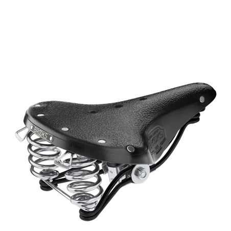 Selle vélo en cuir noir - Confort tout usage cycliste - BROOKS