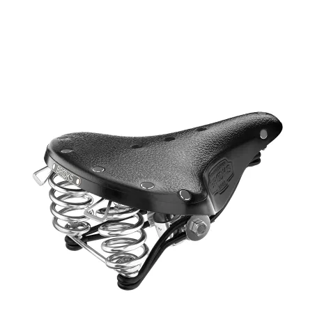 Selle vélo cuir courte noire - Confort cycliste polyvalent - BROOKS