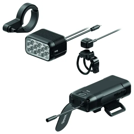 Feu avant vélo puissant 1800 lumens - Visibilité maximale de nuit - KNOG