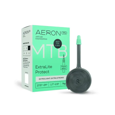 Chambre à air TPU VTT 27,5-29 pouces légère et protégée - Résistance crevaison valve 42mm - AERON TPU