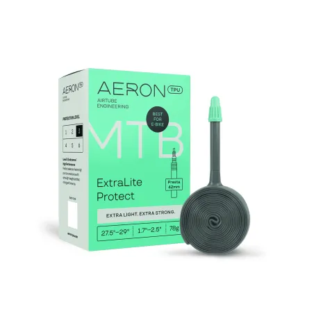 Chambre à air TPU VTT 27,5-29 pouces légère et protégée - Résistance crevaison valve 42mm - AERON TPU
