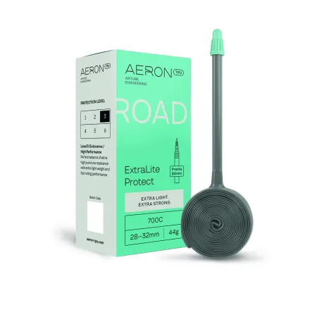 Chambre à air TPU route 700C légère et protégée - Résistance crevaison valve 80mm - AERON TPU