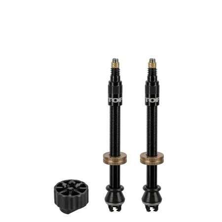 Kit valve tubeless vélo 60mm - Gonflage rapide compatible pompe - TOPEAK