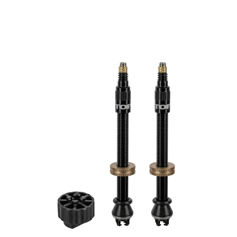Kit valve tubeless vélo 60mm - Gonflage rapide compatible pompe - TOPEAK