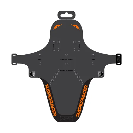 Protection de cadre vélo enduro orange grand format - Anti-eclats renforce VTT descente - RRP