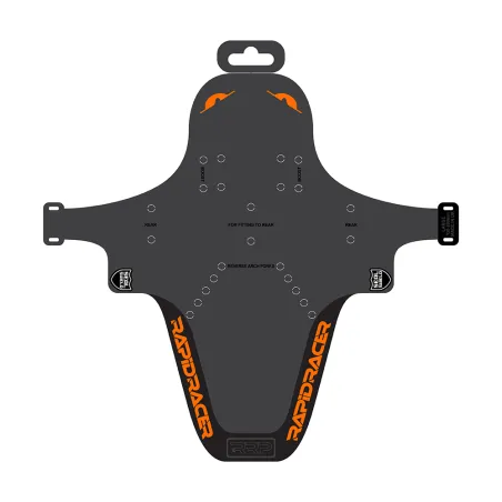 Protection de cadre vélo enduro orange grand format - Anti-eclats renforce VTT descente - RRP
