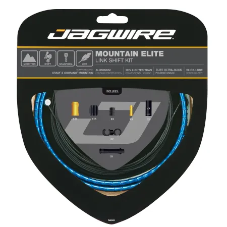 Kit de câbles de dérailleur VTT haut de gamme - Gaine articulée précision - JAGWIRE