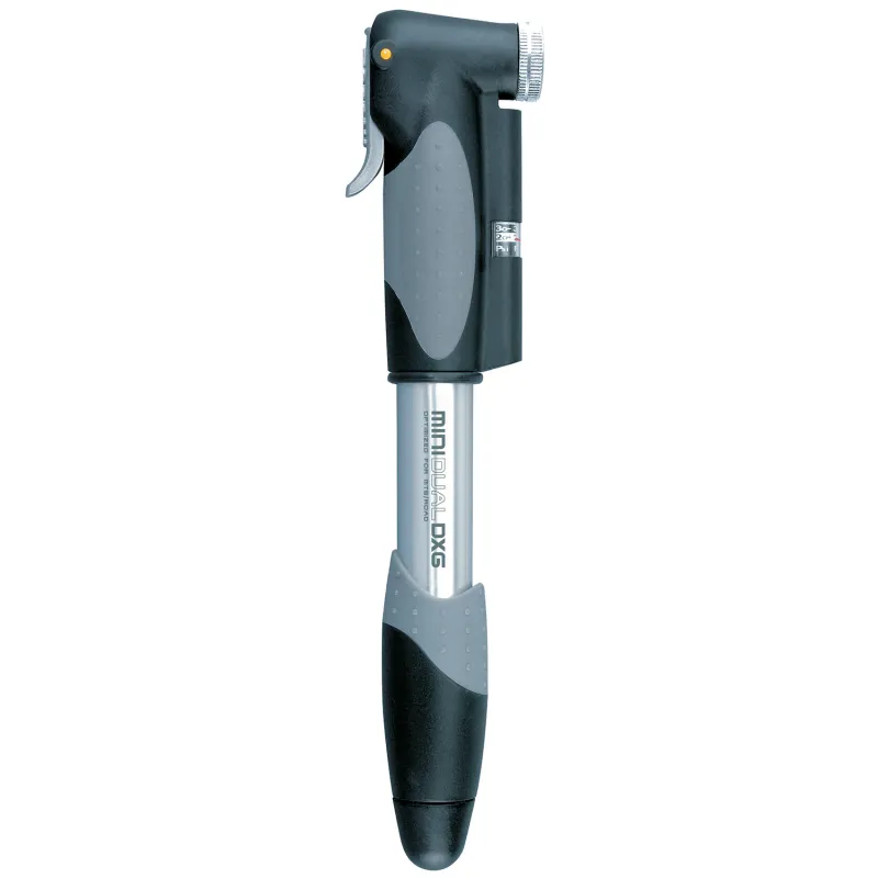 Mini pompe vélo double valve DXG - Compatible Presta et Schrader - TOPEAK