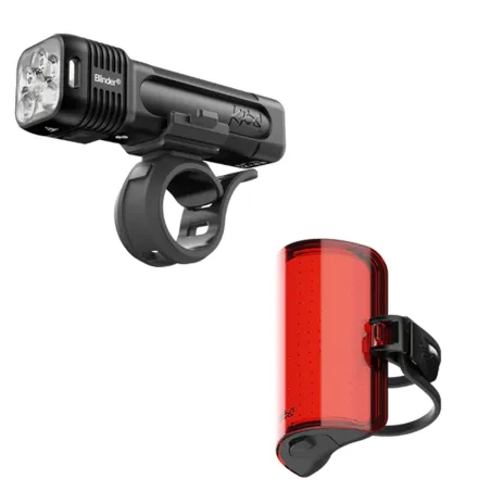 Feu arriere velo Blinder Pro 1400 reflechissant - Visibilite securite maximale - KNOG