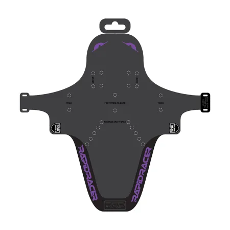 Protection de cadre vélo enduro violet grand format - Anti-eclats renforce VTT descente - RRP