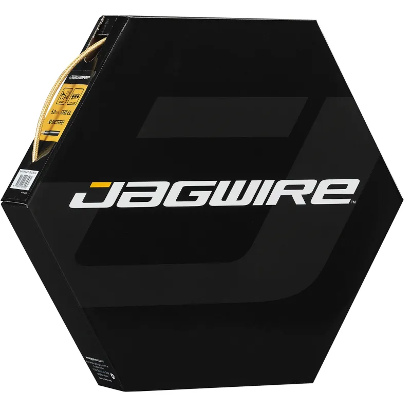 Gaine de frein vélo 5mm lubrifiée - Bobine 30m finition dorée - JAGWIRE
