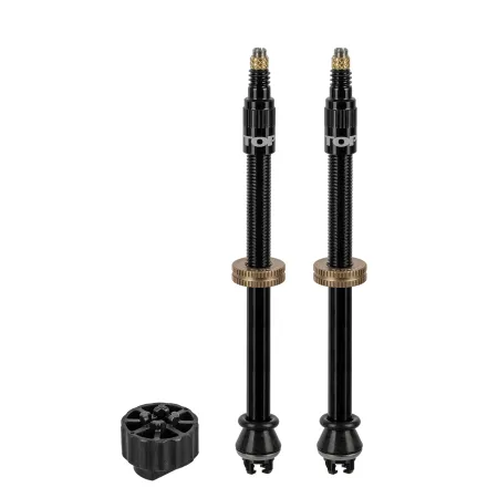 Kit valve tubeless vélo 80mm - Gonflage rapide compatible pompe - TOPEAK