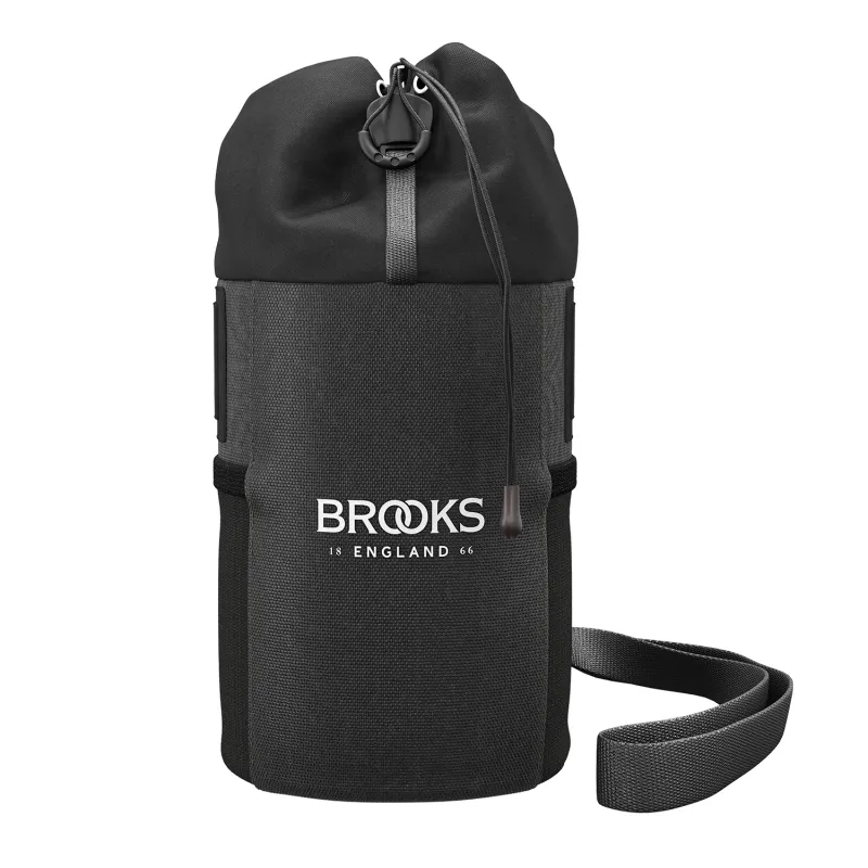 Pochette de guidon vélo 1,2L noire - Accès facile en roulant - BROOKS