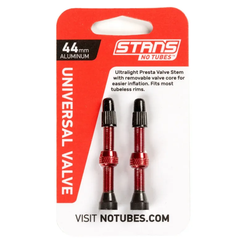 Valve tubeless aluminium 44mm - Etancheite renforcee pour roue tubeless - STANS