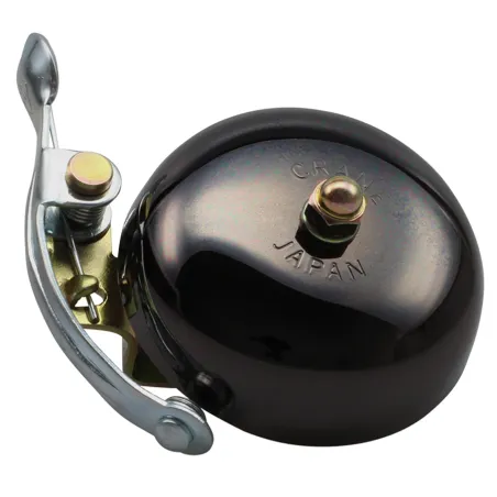 Sonnette vélo bande acier noire - Signal sonore élégant sécurité - CRANE