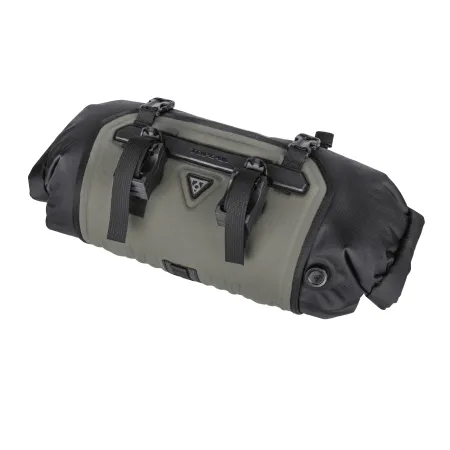 Sacoche avant vélo 12 litres verte - Grande capacité bikepacking - TOPEAK