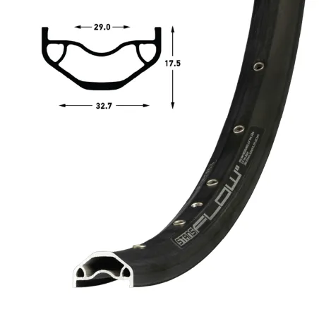 Jante vélo VTT large 29 pouces 32 trous - Robuste et légère - STANS