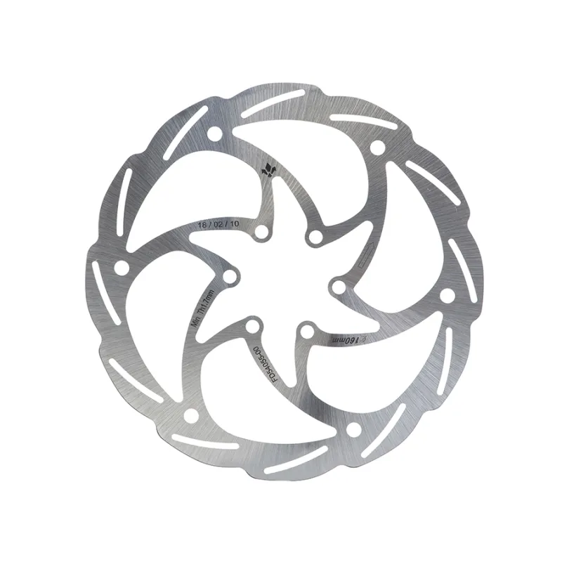 Disque de frein vélo 160mm 6 trous - Léger pour usage polyvalent - FORMULA