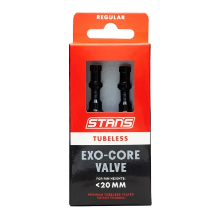 Valves tubeless Exo-Core standard - Obus renforcé anti-obstruction - STANS