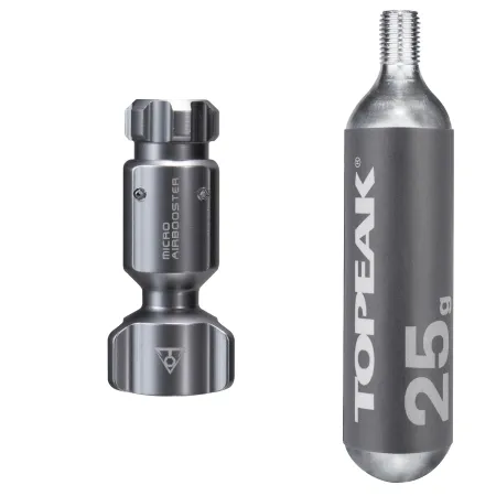 Cartouche CO2 gonflage vélo 25g - Réparation crevaison rapide - TOPEAK