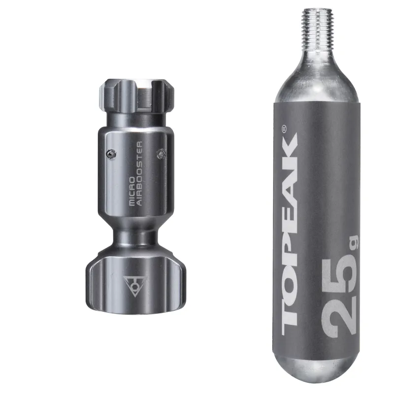 Cartouche CO2 gonflage vélo 25g - Réparation crevaison rapide - TOPEAK