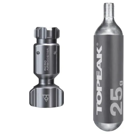 Cartouche CO2 gonflage vélo 25g - Réparation crevaison rapide - TOPEAK