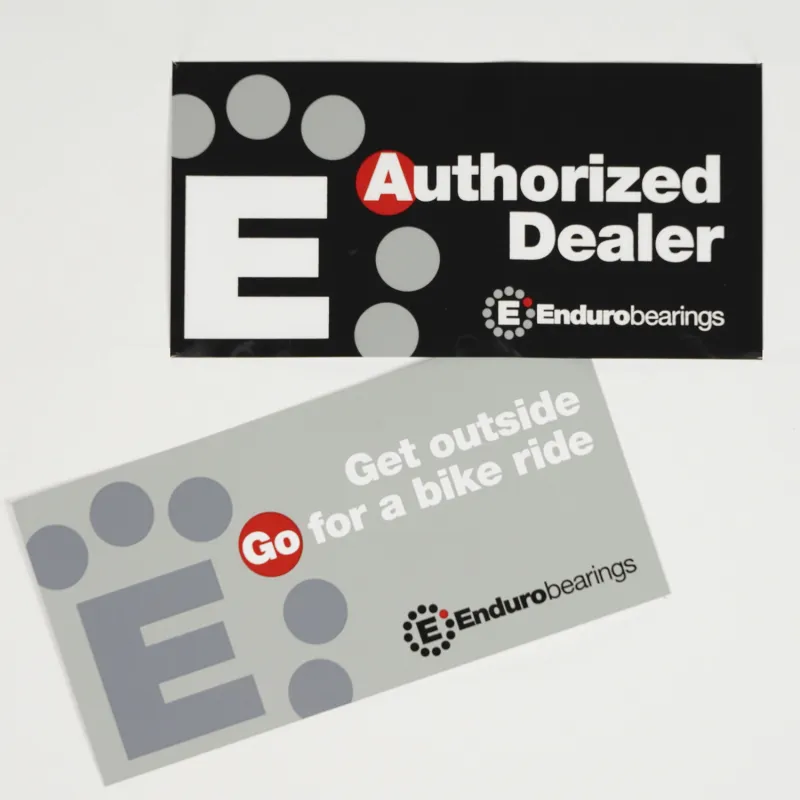 Autocollant vitrine revendeur agréé - Accessoire de communication boutique - ENDURO BEARINGS