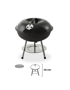 Barbecue Debout Ø35,5x40cm 3 Pieds. Couleur Noire Edm - Equipe Ton camping-car - 8425998738377