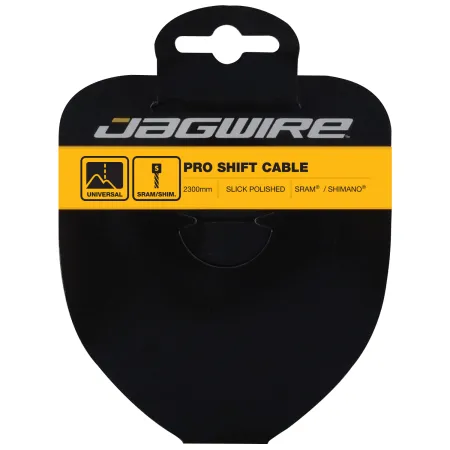 Câble de dérailleur vélo inox poli - Glisse extra fluide compatible SRAM/Shimano - JAGWIRE