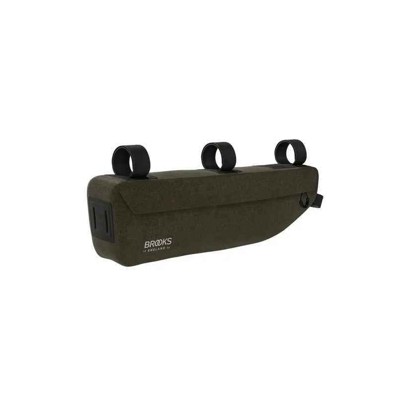 Sacoche de cadre vélo 3L verte - Rangement bikepacking pratique - BROOKS
