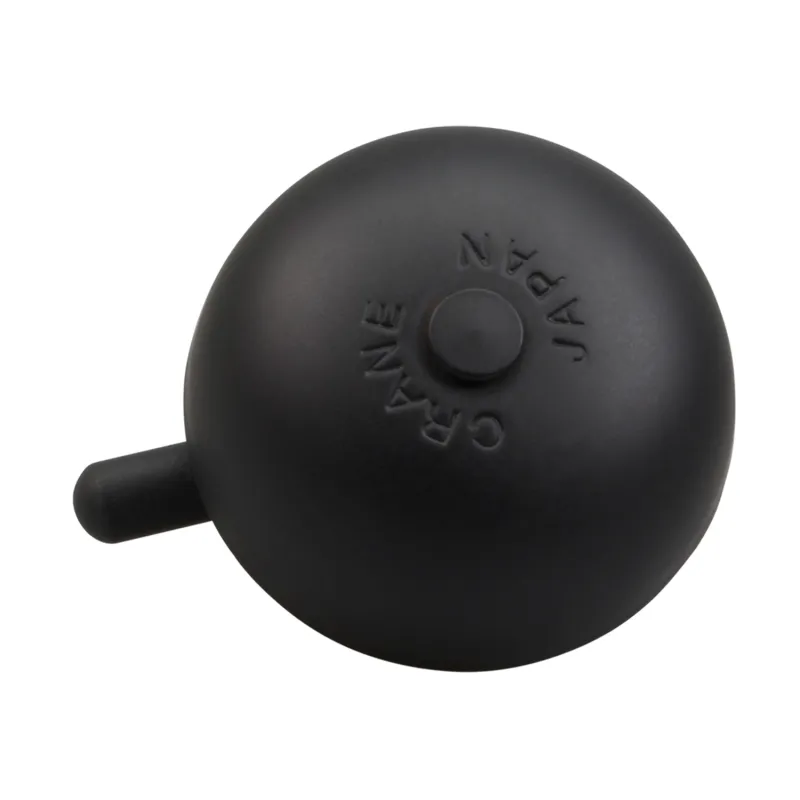 Mini sonnette velo bande acier noire - Design compact et son clair - CRANE