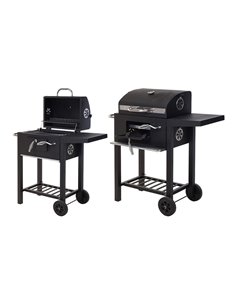 Barbecue De Charbon Avec Couvercle 48,5x36x96cm - Equipe Ton camping-car - 8719987033346