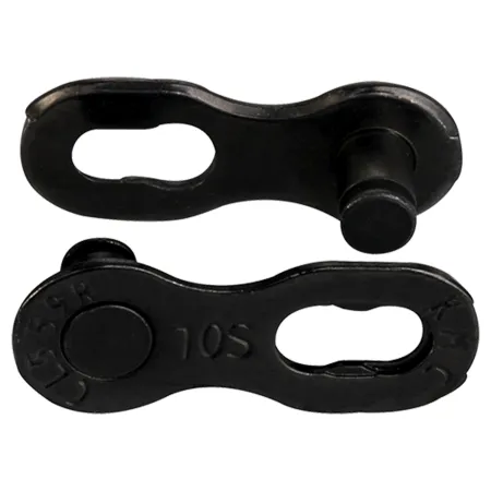 Attache rapide chaine velo 10 vitesses - Revetement DLC noir resistant - KMC