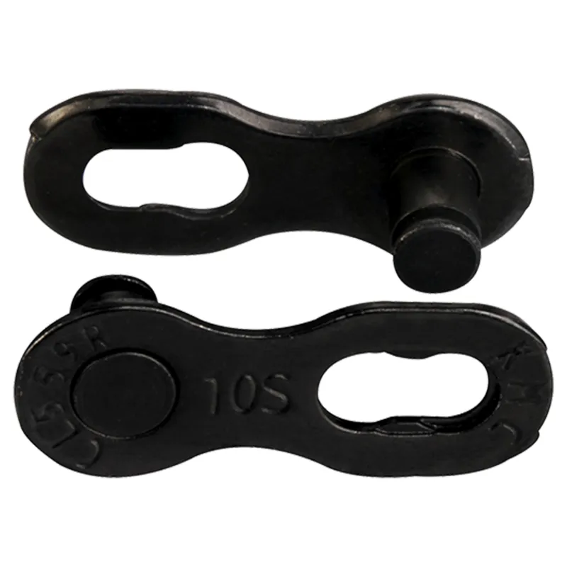 Attache rapide chaine velo 10 vitesses - Revetement DLC noir resistant - KMC
