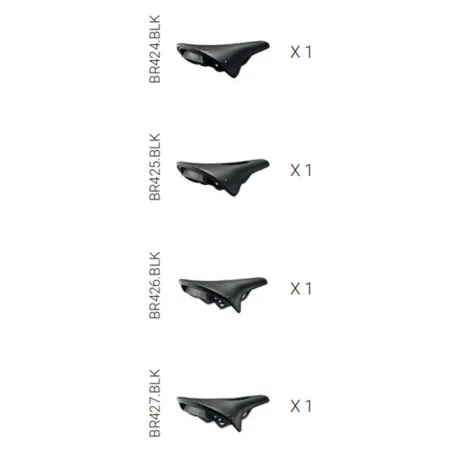 Kit d'essai 4 selles vélo Cambium - Trouver la selle la plus confortable - BROOKS