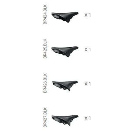 Kit d'essai 4 selles vélo Cambium - Trouver la selle la plus confortable - BROOKS