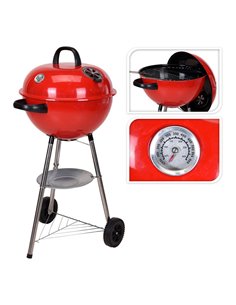 Barbecue Sphérique Ø47x90cm Avec Thermomètre - Equipe Ton camping-car - 8719987502804