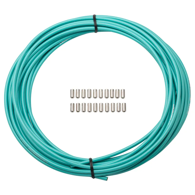 Gaine de frein vélo lubrifiée 5mm - Bobine 10m coloris céleste - JAGWIRE