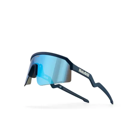 Lunettes de vélo Ziris bleu mat - Protection solaire confort cycliste - NAOS